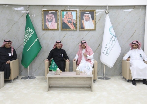 ‏جامعة الأمير سطام بن عبدالعزيز‬⁩ بالخرج تستقبل وفد من فريق هيئة كفاءة الإنفاق