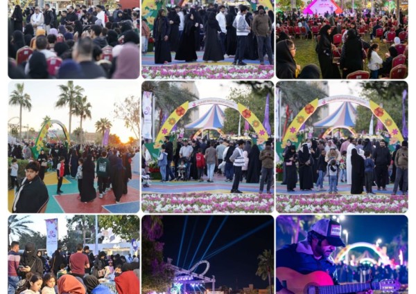 مهرجان الزهور الثالث يستقطب أكثر من ٦٠ ألف زائر خلال ثلاثة أيام
