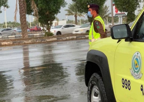 الدفاع المدني: هطول أمطار رعدية على معظم مناطق المملكة من يوم غدٍ الخميس حتى الاثنين المقبل