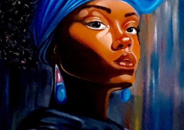 “الشخصية الافريقية” .. لوحة فنية للفنانة التشكيلية المبدعة الأستاذة العنود الحمزي