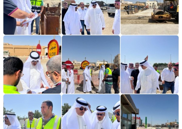 رئيس بلدية القطيف يقف على سير أعمال عدد من المشاريع التنموية والخدمية في القطيف
