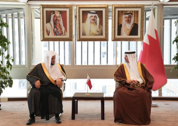 النائب العام يلتقي وزير العدل والشؤون الإسلامية والأوقاف البحريني