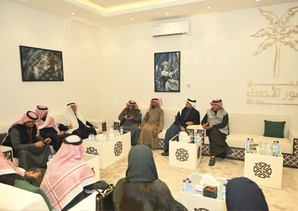 أعضاء مجلس الإعلام الرياضي بضيافة مهرجان التمور بالاحساء