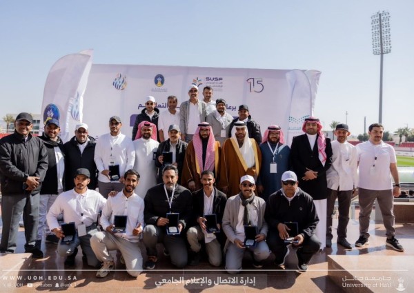تتويج جامعة الإمام عبدالرحمن بن فيصل ببطولة القوى للجامعات في حائل