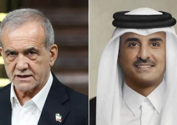 الرئيس الإيراني لأمير قطر: نأسف لهجوم «العديد» ولم يكن موجها ضدكم