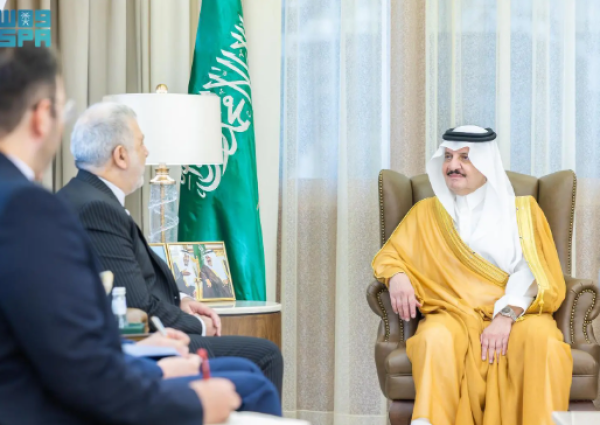 أمير الشرقية يستقبل السفير الإيراني ويبحثان عددًا من الموضوعات ذات الاهتمام المشترك