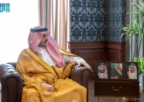 أمير الجوف يشكر مدير شرطة المنطقة اللواء عبدالرحمن المغيري بمناسبة انتهاء فترة تكليفه