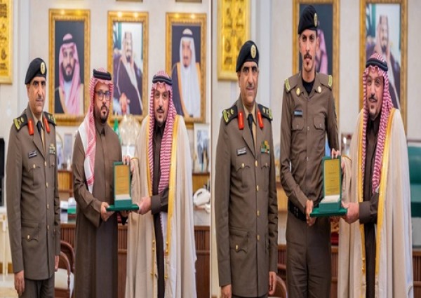 أمير القصيم يكرّم بطلي واقعة “حادث الفتاة السودانية”