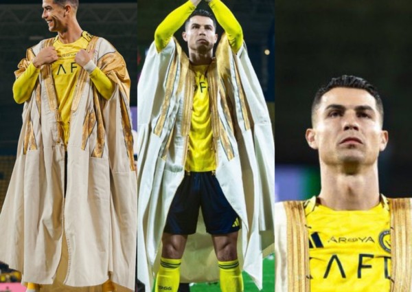 امتداد لطلب ملكي قديم.. الحرفي علي الغواص يكشف تفاصيل وصناعة “بشت” كريستيانو رونالدو (شاهد)