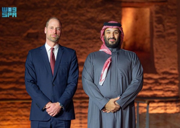 ولي العهد يستقبل أمير ويلز في الدرعية