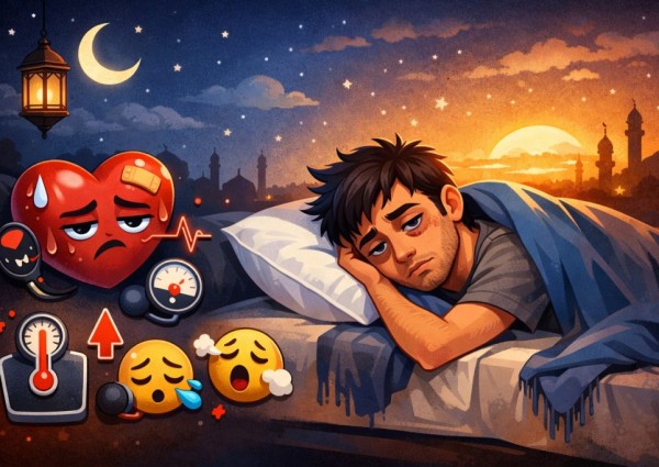 “السهر حتى الفجر”.. فخ يهدد قلبك بـ 7 كوارث صحية في رمضان!
