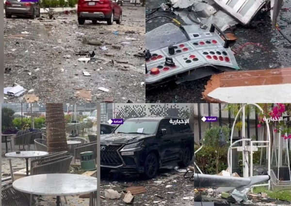 مشاهد مؤلمة من البحرين.. آثار الاستهداف الإيراني تخلّف قتيلة ودمارًا في ضاحية السيف (شاهد)