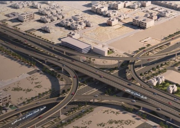 الهيئة الملكية لمدينة الرياض تبدأ تطوير تقاطع عثمان بن عفان مع الملك سلمان