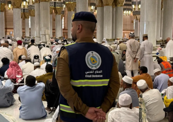 الدفاع المدني يعزز جهوده الميدانية في المسجد النبوي لخدمة الحجاج
