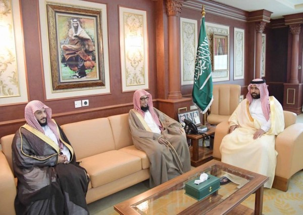 أمير منطقة جازان بالنيابة يستقبل نائب وزير الشؤون الإسلامية والدعوة والإرشاد