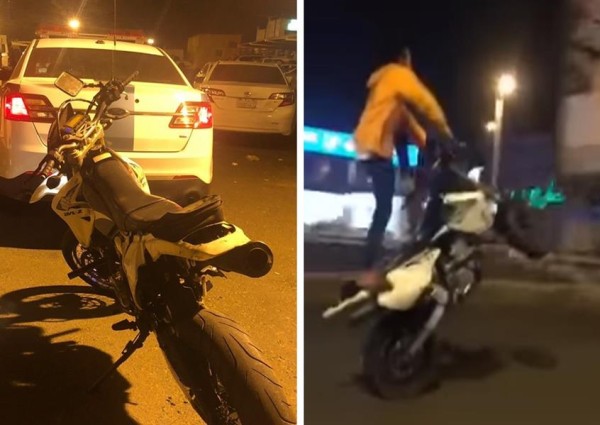 دوريات المرور تطيح بـ”قائد الدراجة النارية المتهوّر” بعسير (فيديو)