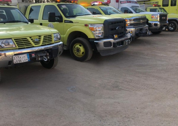 مدني بريدة يباشر حريق في مستودع منظفات بـ حي النقع.