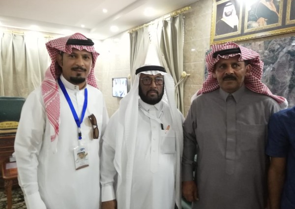 محافظ هروب الأستاذ بن لبدة يستقبل الزميل الصحفي ابراهيم النعمي