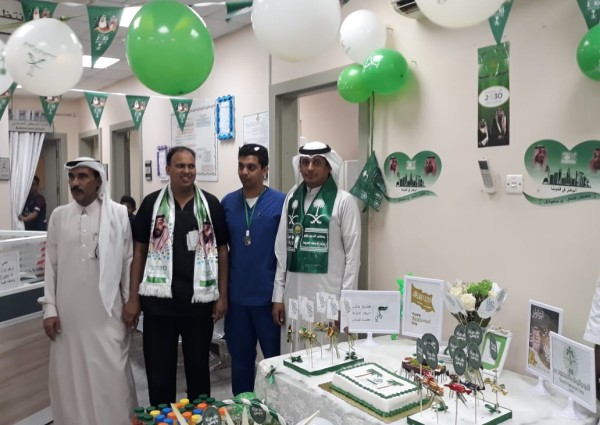 مركز الرعاية الصحية الأولية《بخضيرة 》يحتفل باليوم الوطني 88