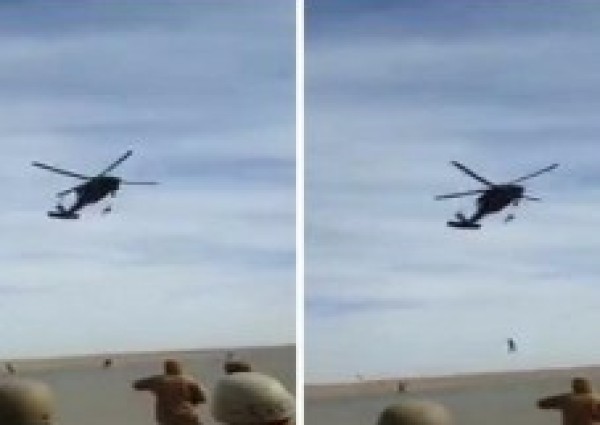 سقوط جندي من طائرة تدريب “الكوماندوز” بتبوك