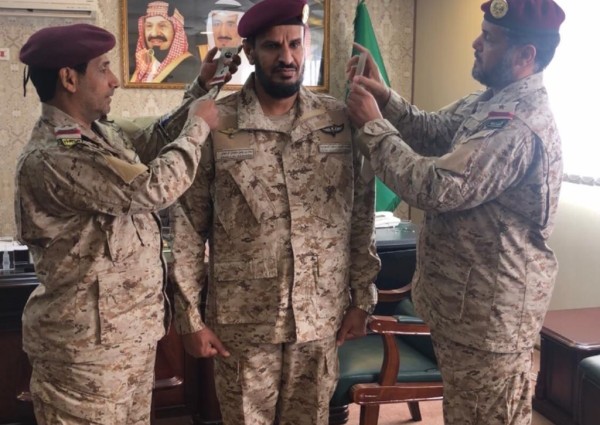 ترقية «الخياري » إلى رتبة عقيد ركن بالوحدات المظلية وقوات الأمن الخاصة  في تبوك