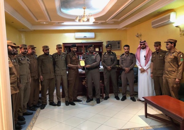 مدير شرطة رابغ يقوم بزيارة الى شعبة الأسلحة وإبطال المتفجرات