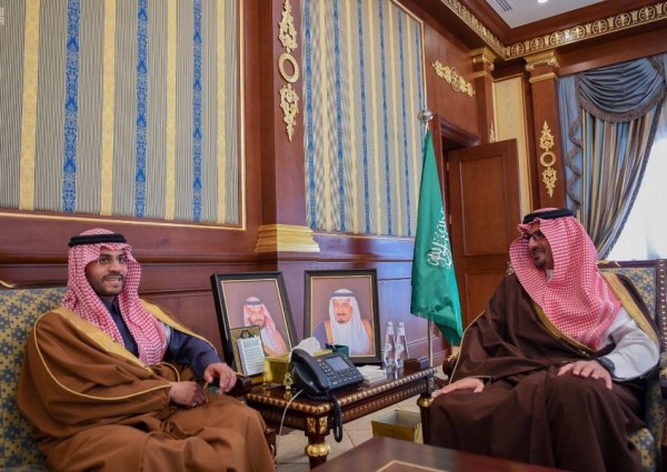 نائب أمير المدينة المنورة يستقبل نائب أمير حائل