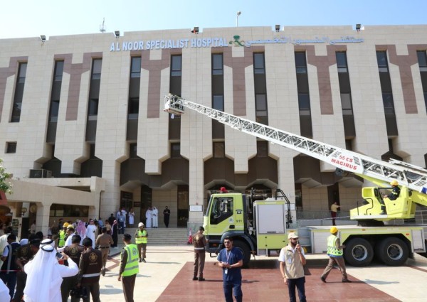 حريق وهمي يخلي مستشفى النور التخصصي ويستنفر عدد من الجهات الحكومية