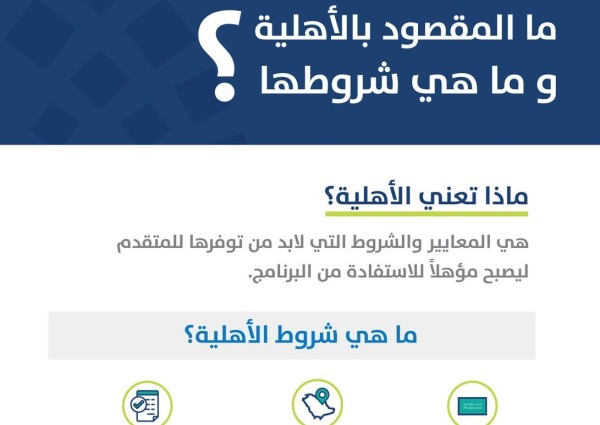 حساب المواطن يوضح المقصود بـ”شروط الأهلية”