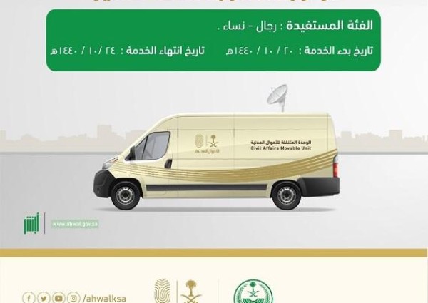 وحدة الأحوال المدنية المتنقلة تقدم خدماتها في مركز بللسمر بمنطقة عسير