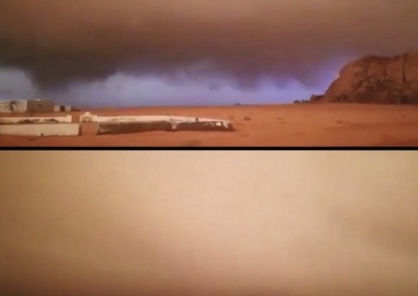 فيديو.. رصد سحابة غريبة تحجب الأفق في محافظة عفيف