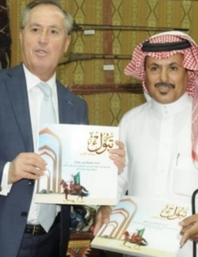 الشيخ إبراهيم بن عاصي مالك مركز ومتحف الفروسية والتراث في تبوك ضيف لقاء ساعة مع ملتقى تراثنا 2030