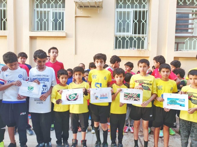 بالصور …تفعيل اسبوع البيئة بالنادي الحي بمجمع آل مشحنة