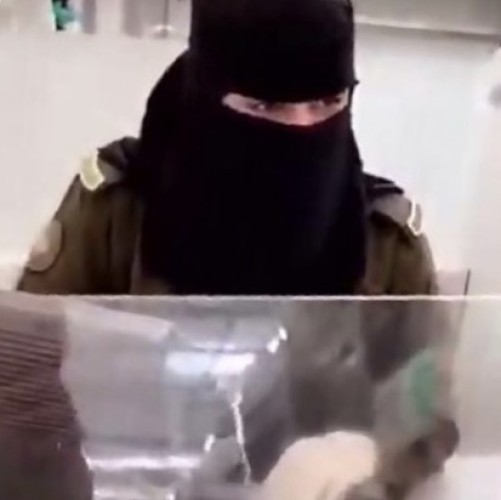 فيديو.. موظفة بالجوازات تتحدث مع حاجة تركية بلغتها في المطار