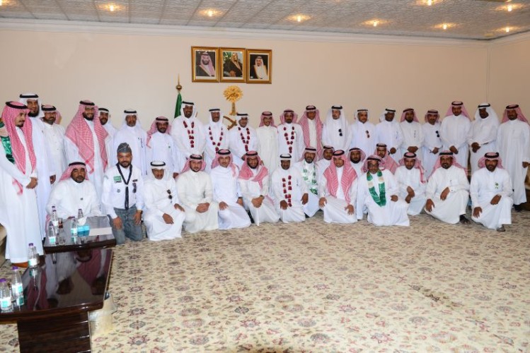 محافظة العلا يستقبل منسوبي التعليم للتهنئة باليوم الوطني ٨٩