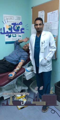 قسم المختبر وبنك الدم بمستشفى بيش يجمع أكثر من ١١٠ وحدات دم مختلفة