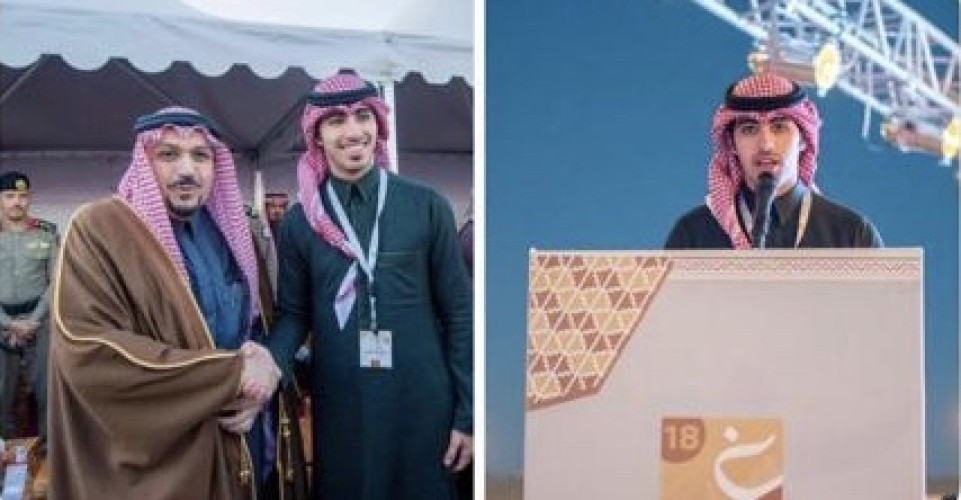 أمير القصيم يسجل إعجابه بـ”سعيد القلادي” لتميزه الإلقاء وفصاحة اللغة