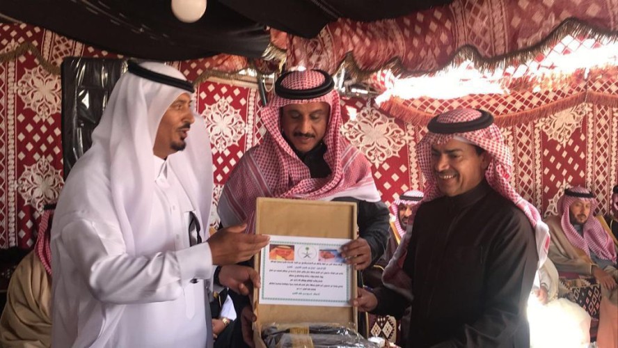 “فريح الأطرم” يستقبل جمع غفير من المهنئين من الأهل والأصدقاء والزملاء بمناسبة ترقيته إلى رتبة رئيس رقباء