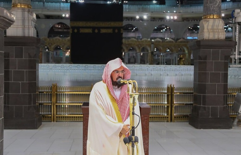 معالي الرئيس العام لشؤون المسجد الحرام والمسجد النبوي الشيخ الدكتور ” عبدالرحمن بن عبدالعزيز السديس” خلال كلمته بمناسبة شهر رمضان : هذه فرصة لأن نبتهل لله بأن يرفع هذه الجائحة