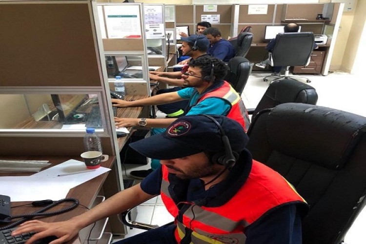 الهلال الأحمر بالجوف يستقبل ما يزيد على 3000 إتصال خلال أيام الحظر الكلي