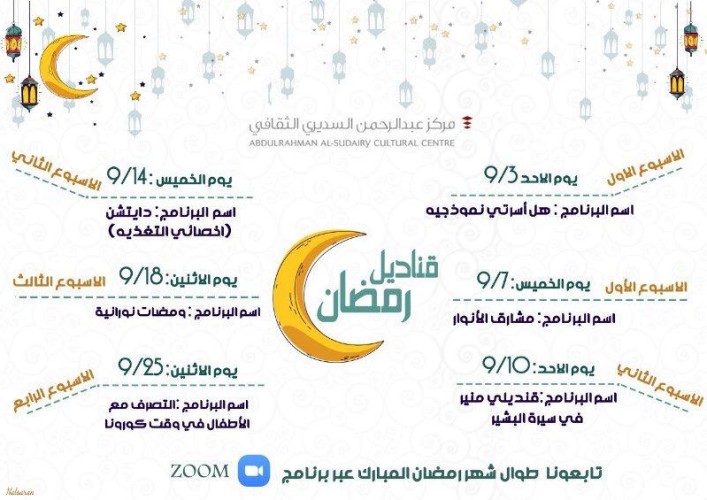 بالتعاون مع سوار .. السديري الثقافي ينفذ قناديل رمضانية