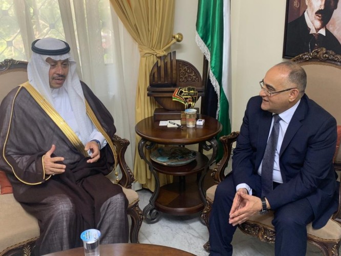 سفير المملكة لدى الأردن يلتقي وزير الثقافة الأردني