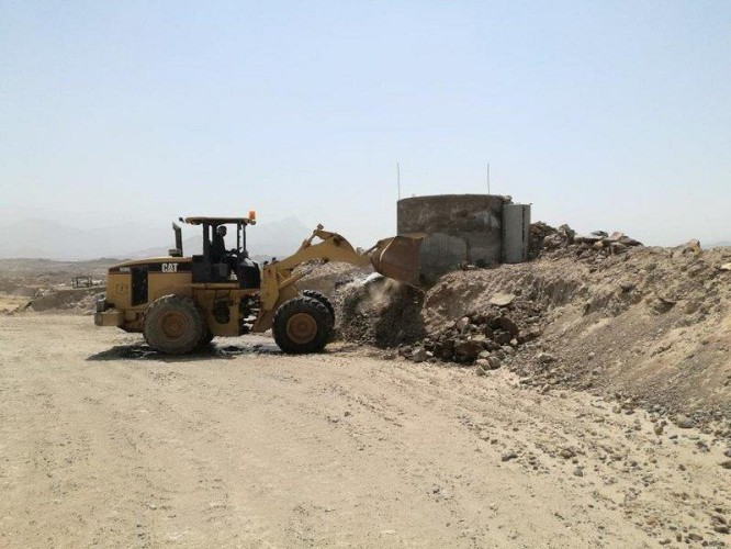 المجاردة: إزالة عدد من التعديات على الأراضي الحكومية