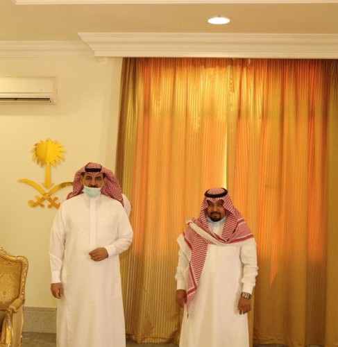 محافظ طريف يستقبل المهندس سلطان بن سعد المرجان بمناسبة تعيينه عضوا في المجلس المحلي