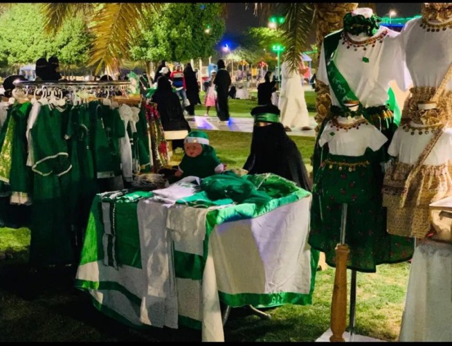 جمعيةُ كنوز للأناملِ المبدعة بالقصيم تشارك بفعاليات اليوم الوطني الـ 90