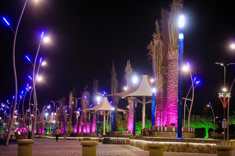 منطقة الجوف تكتسي باللون الوردي تضامنًا مع حملة مكافحة سرطان الثدي