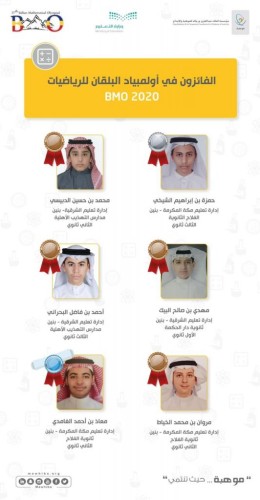 المملكة تفوز  بـ6 جوائز في أولمبياد البلقان للرياضيات.. وتلامس 400 فوز دولي