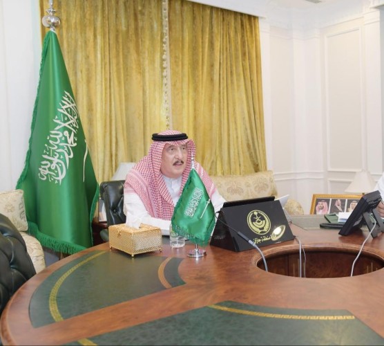 سمو أمير منطقة جازان يجتمع عبر -الاتصال المرئي – بمحافظ هيئة عقارات الدولة ..