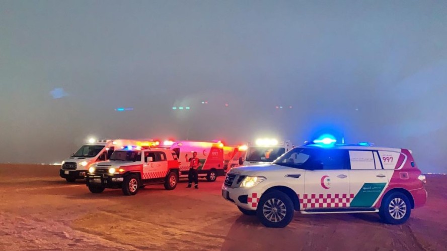 الهلال  الأحمر يشارك بمهرجان الملك عبدالعزيز للإبل ويباشر 132 حالة حتى يوم امس