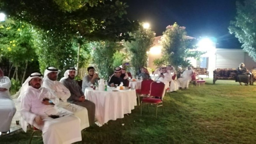 رؤساء الأندية الأدبية في سمرة ثقافية  بمحافظة المخواة